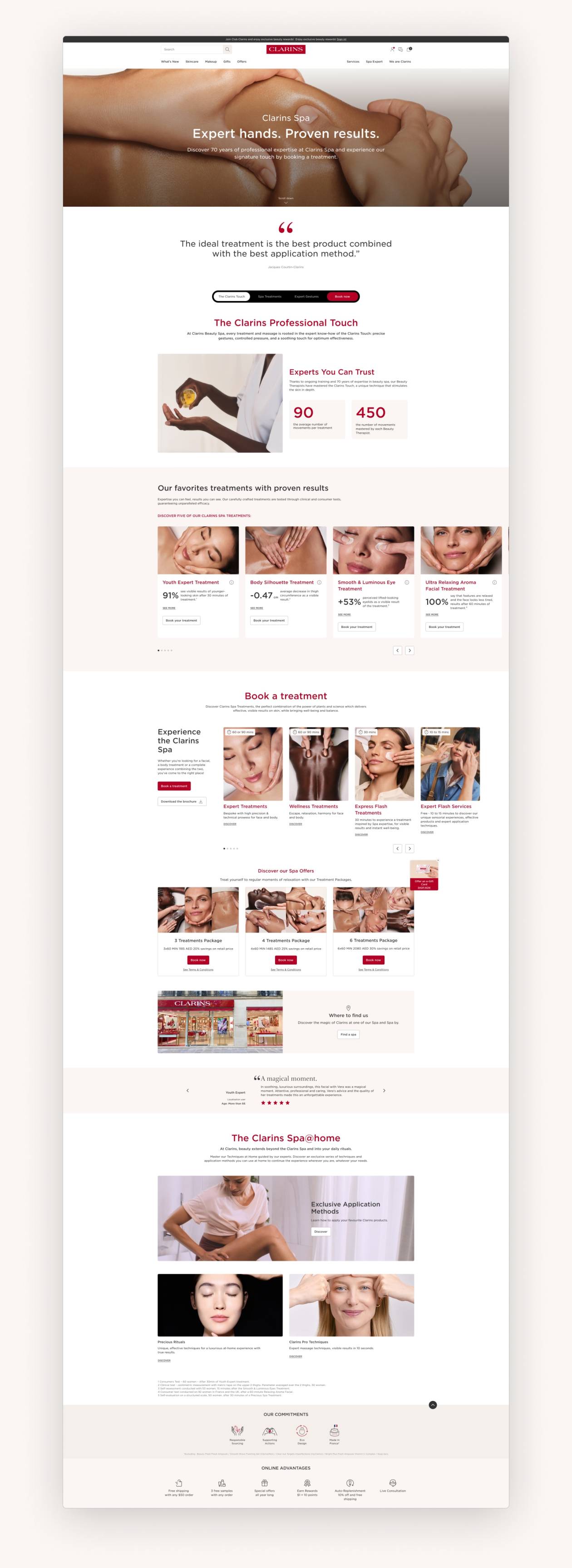Landing page desktop entière